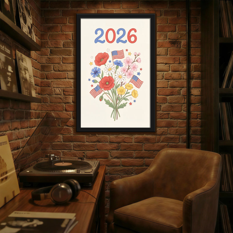 Mode, calendrier patriotique floral 2026, H 36 po x l 24 po