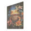 Expressionniste fleur grenouille - art mural en bois de lotus sur bois de pin naturel-46003188