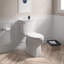 Siège de toilette allongé à fermeture lente