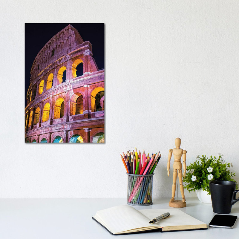Colosseum Wall by Susanne Kremer - Gallery-Wrapped Canvas Giclée on Canvas, 20.32 cm H x 30.48 cm W, Canvas