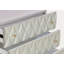 Metallic silver & champagne finish console cabinet
