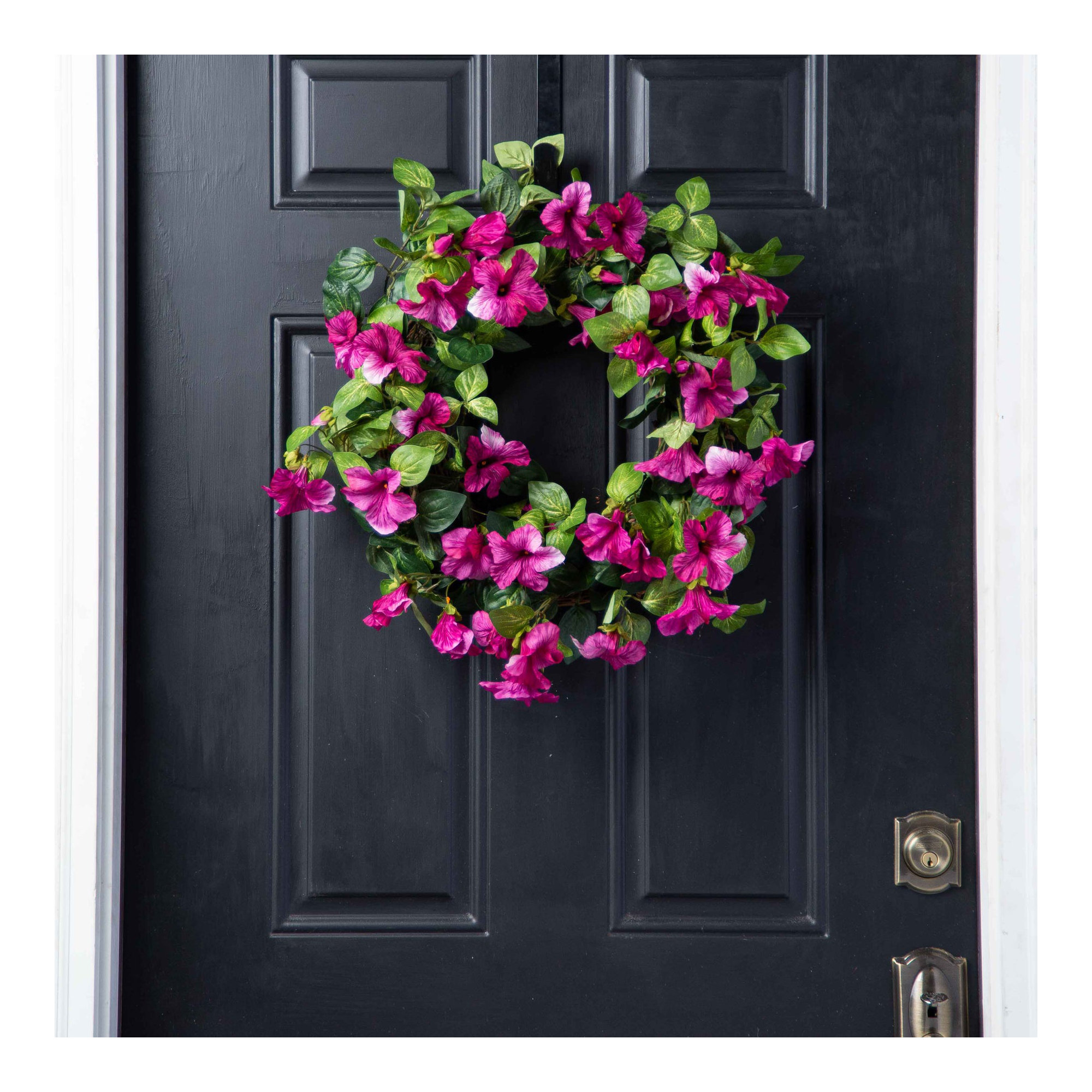 Mother's Day Handcrafted Silk Wreath, 22" H x 22" W x 6" D