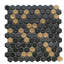 Eterna Hex 1" x 1" Honeycomb Glass Mosaic Floor and Wall Tile-108486539