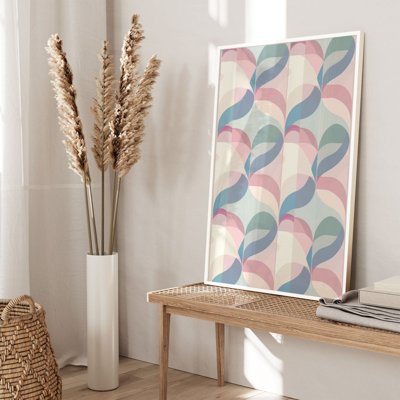 Abstract Retro Groovy 70s Pattern XVII Retro Unframed Art Print, 14" H x 11" W