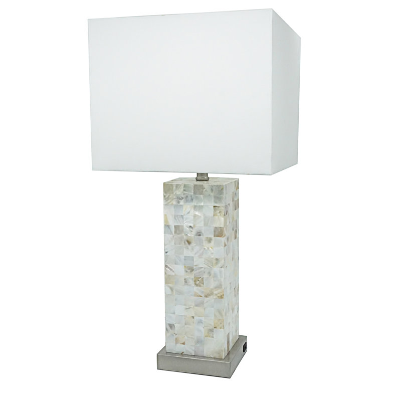Mosaic Pattern Table Lamp 2Pc