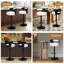 ALFORDSON 2x Bar Stool Swivel Padded Backrest Dining Kitchen Pub Chair