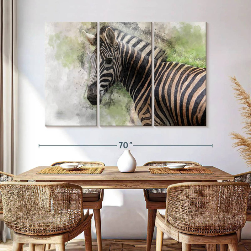Brampt Magnificent Zebra, 42" H x 65" W