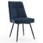 Chaises de salle à manger rembourrées modernes en chenille avec structure en métal pour salle à manger de cuisine-32515465-32515467