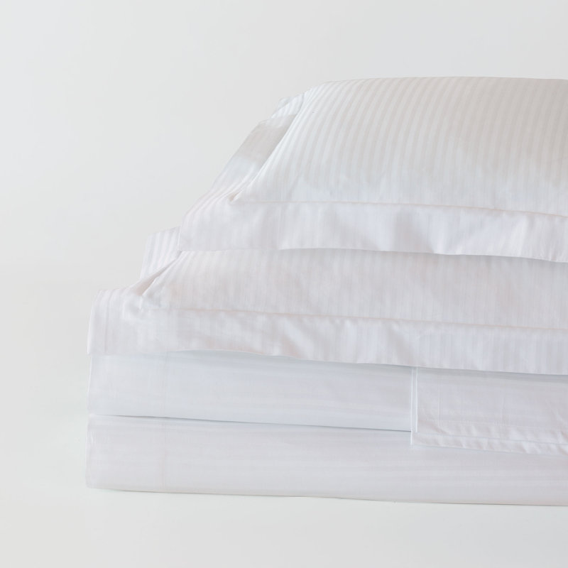 Emilio Flat Sheet, King Flat Sheet, White