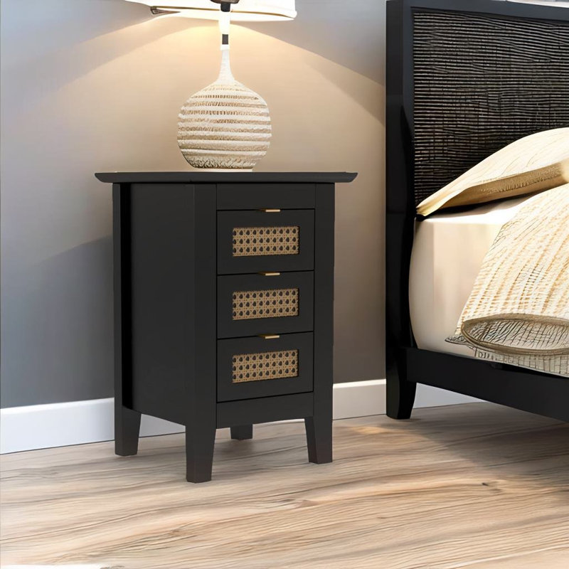 Table de chevet Combs, Noir