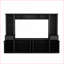 Meuble télé avec meuble télé moderne et minimaliste avec rangement pour téléviseur de 75 po ou moins | Noir | Panneau de particules-1663694489