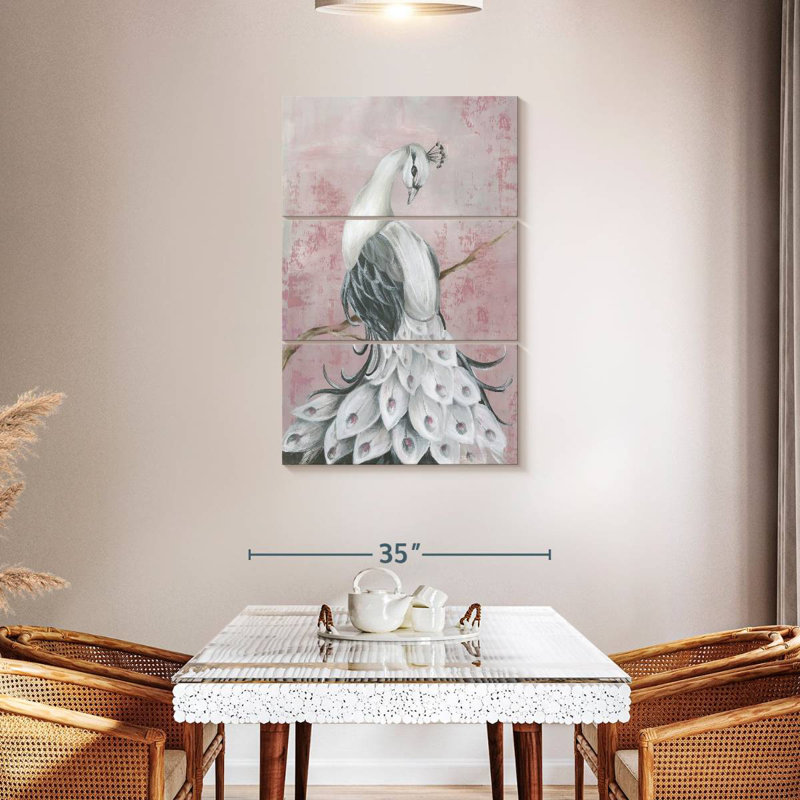 Brampt Regal Peacock I, 45" H x 28" W