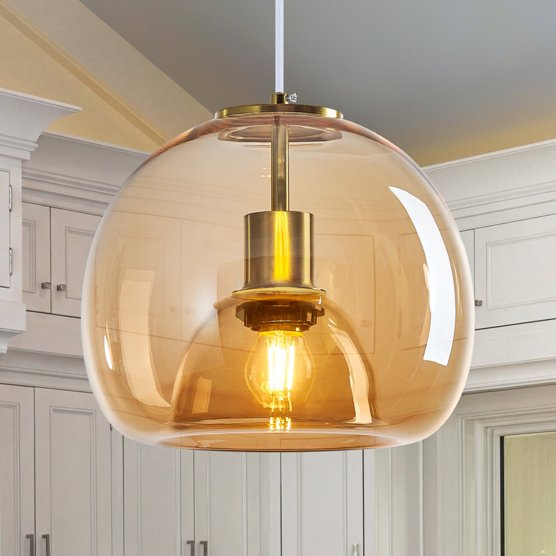Figen 1 - Light Single Pendant, Cognac, Gold