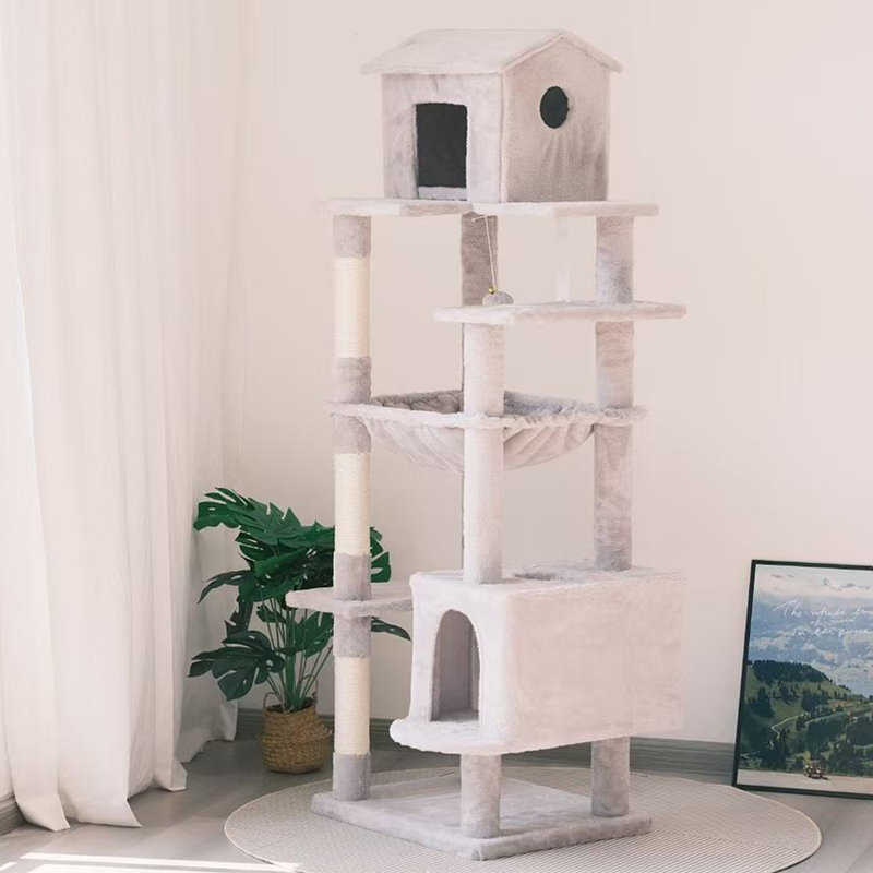 Multi-Level Large Cat Tree, Gray