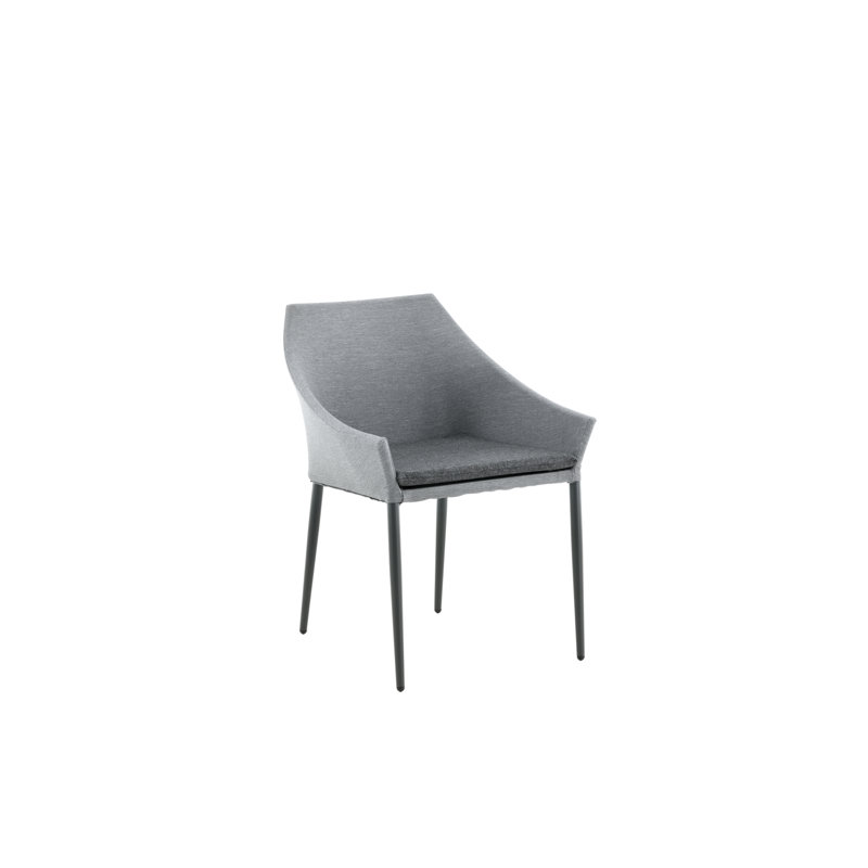 Pollocksville Patio Dining with Cushion, Black