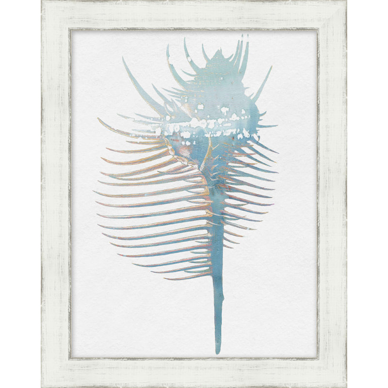 Spiny Shell relief - peinture encadrée sur papier