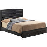 Lisbon Vegan Leather Platform Storage Bed