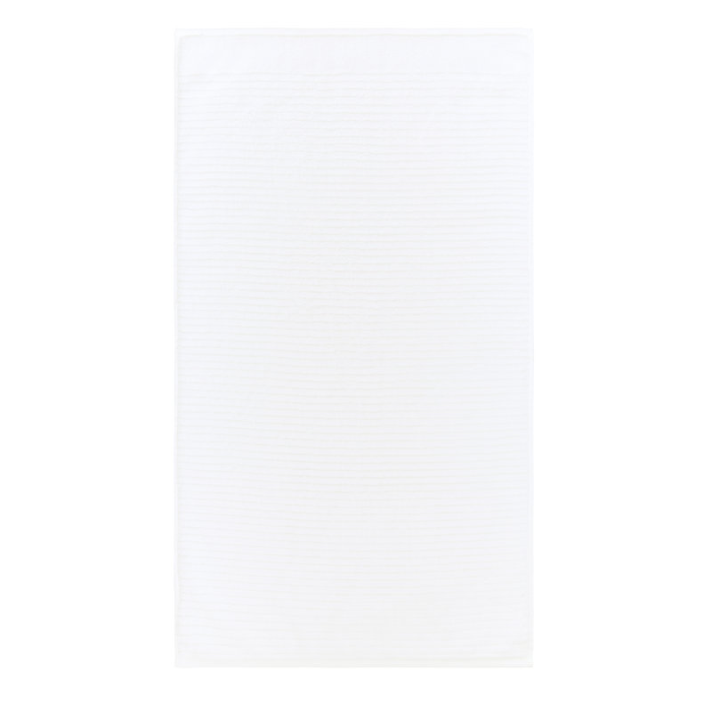 Soft Rib Cotton Towel, Bath Sheet, White