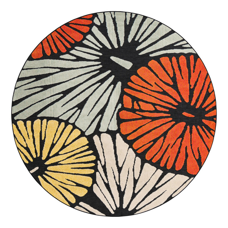 Tapis Bungalow Rose Cabana Caimin, Rond 7 pi 10 po
