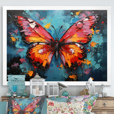 «Bold Pop Colors Infuse Butterflies With Energy», art mural papillon