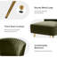 Leona Velvet Accent Chair with Metal Legs-826244508