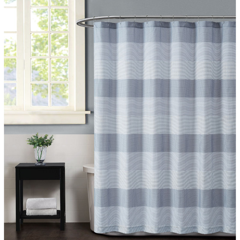 Hodge Striped Shower Curtain