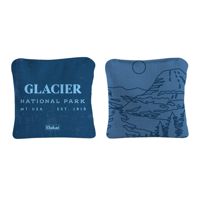 Durasuède Glacier National Park, H 4 po x l 4 po x P 0,50 po, Brun clair glacier