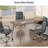 Blue Gray + Silver Hight adjustable Genuine Leather + Faux Leather + Aluminium Alloy Office Chair