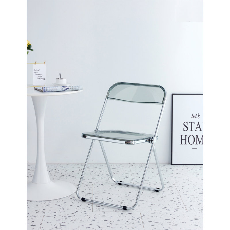 Chaise d'appoint pliante Earnshaw, gris