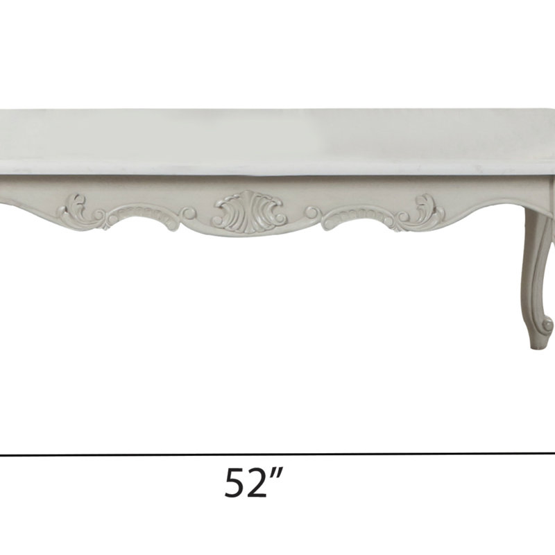Table basse de style traditionnel toscan en bois