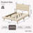 Abe Upholstered Platform Bed Frame with Storage Headboard and LED Lighting-978940313-979535120