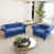 Velours bleu sélectionné