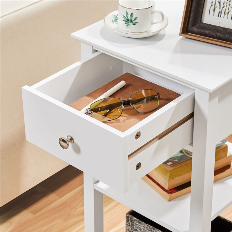 70cm H Manufactured Wood Bedside Table