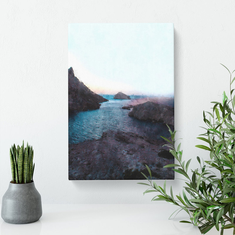 Sea View from Marseille in France - Wrapped Canvas, 50cm H x 35cm W x 3cm D