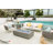 Capetown/Meteora/Colorado 56" Outdoor Sandstone Fire Pit 60,000 BTU - Includes Fire Glass, Lid & PVC Cover-88670666-85736287