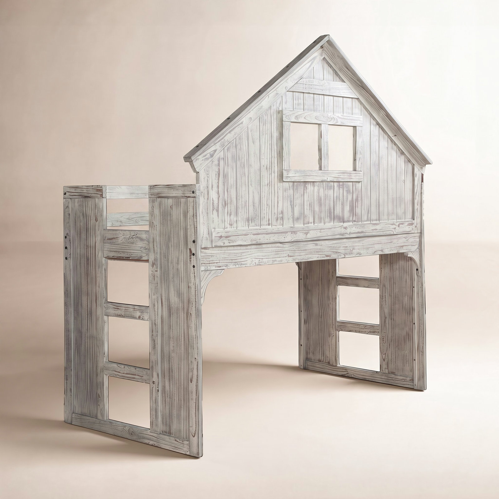 Twin Over Full Solid Wood Bunk Bed