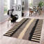Tapis beige / noir en laine noué à la main 8 pi 3 po x 10 pi 2 po Littleville