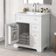 Meuble-lavabo simple avec comptoir Sharitha 30