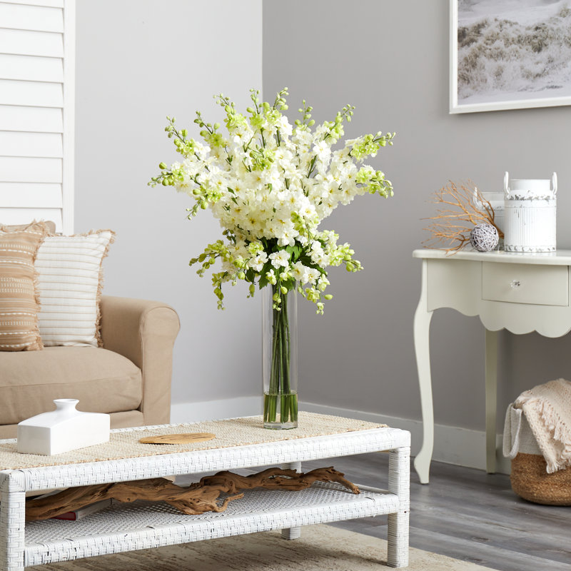 Delphinium Floral Arrangement in Vase