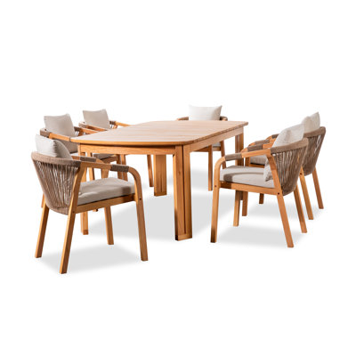 Bex 39" Eucalyptus Patio Dining Set