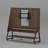 Modern Rolling TV Stand With Universal 65" Mount, Power Outlet With USB Ports, And Open Shelving