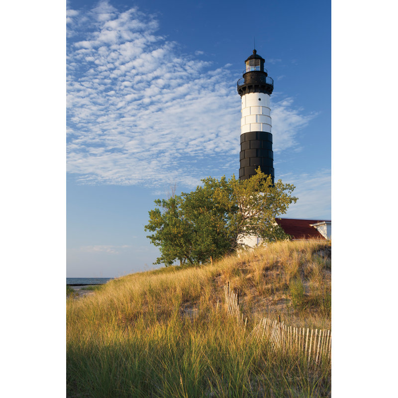 «Big Sable Point Lighthouse II» par Alan Majchrowicz, reproduction sur toile tendue, H 18 po x l 12 po, Non, Toile tendue