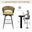 Luxurious Leather Upholstered Bar Stool Set, Ergonomic Design For Ultimate Comfort And Style.-984302873