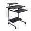 Chariot d'ordinateur compact avec rangement