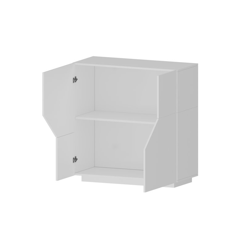 80cm Sideboard, Glossy White