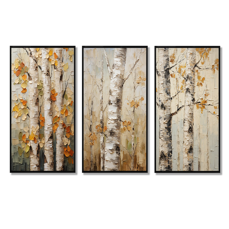 Ensemble de salon 3 pièces Beige American Basswood I, Cadre flottant noir, H 32 po x l 48 po