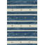 Rug & Kilim’S Contemporary Dhurrie Rug In Blue With White Stripes-309353305