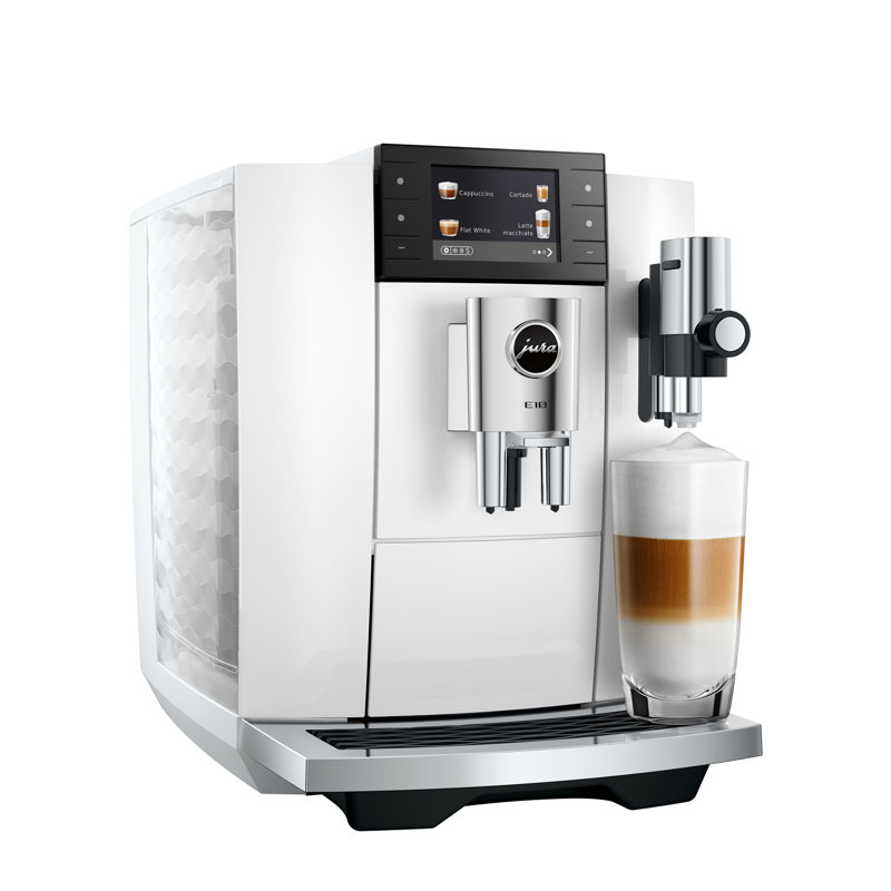 E10 Piano White Coffee and Espresso Machine
