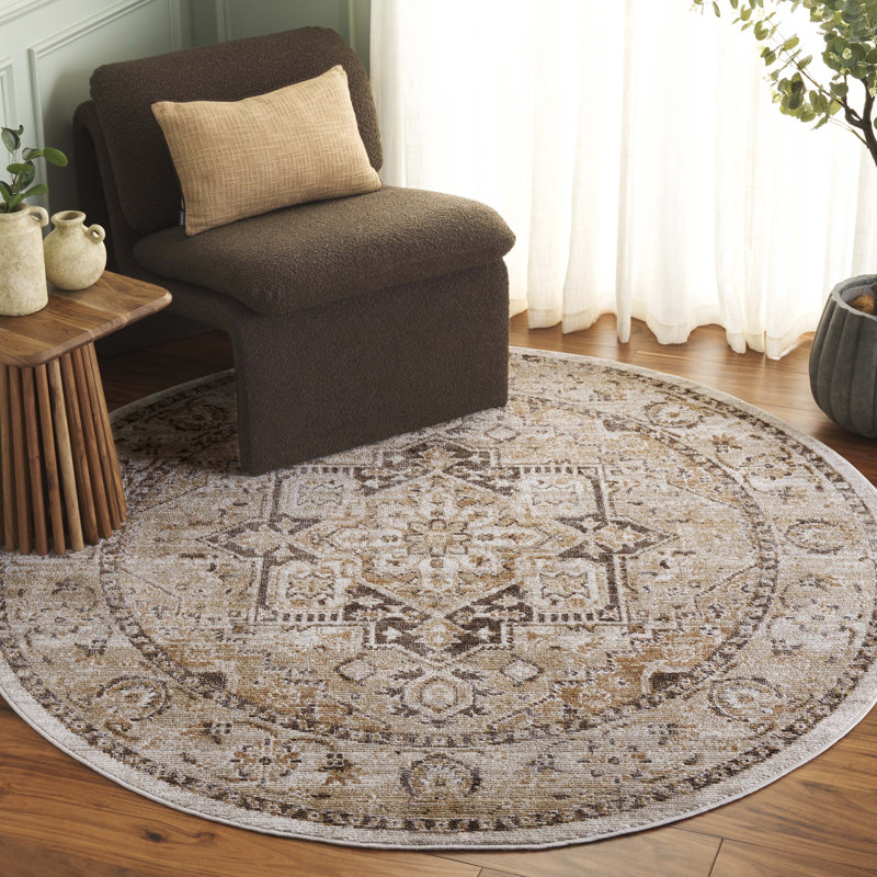 Hazel 500 Performance Oriental Rug, Round 6'