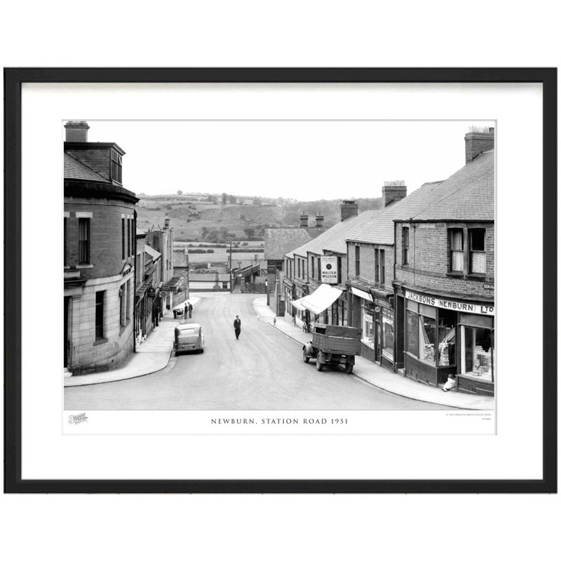 Newburn, Station Road 1951 by Francis Frith - Single Picture Frame Print, 45cm H x 60cm W x 2.3cm D